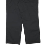 DICKIES Mens Cotton Blend Black Regular Straight Trousers W35 L28 Workwear Zip