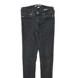 CALVIN KLEIN JEANS Womens Slim Black Denim Skinny Cotton Blend W24 L27 Stylish