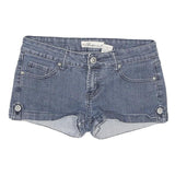BOTIN Womens Shorts Blue Denim Casual Embroidered Pocket XS W28