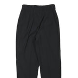 ZERRES Womens Wool Blend Black Relaxed Tapered Trousers W26 L28 Classic Style