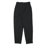 ZERRES Womens Wool Blend Black Relaxed Tapered Trousers W26 L28 Classic Style