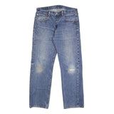 LEVI'S 501 Mens Jeans Blue Regular Straight Denim Medium W33 L30 Classic Button