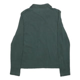 LACOSTE Womens Green Long Sleeve Plain S Logo Cotton Polo Shirt