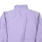ALPIN Womens Purple Outdoor Jacket L Polyester Blend Plain Zip Lightweight