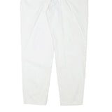 TEDDYS Womens Cotton Blend White Relaxed Tapered Trousers W30 L29 Casual Comfort