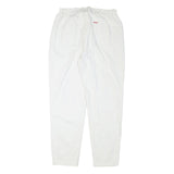 TEDDYS Womens Cotton Blend White Relaxed Tapered Trousers W30 L29 Casual Comfort