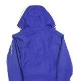 SALOMON Womens Blue Outdoor Jacket M Polyester Zip Hooded Plain Sportswear