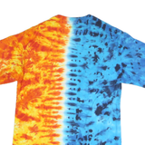 DISNEY PARKS Mens Blue & Orange Graphic T-Shirt M Short Sleeve Crew Neck