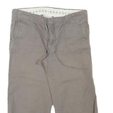 OLD NAVY Womens Shorts Grey Casual XS W30 Cotton Blend Drawstring Pocket