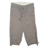 OLD NAVY Womens Shorts Grey Casual XS W30 Cotton Blend Drawstring Pocket