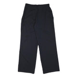 MAUREL Womens Polyester Blend Black Relaxed Straight Trousers W29 L30 Elegant