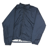 PARADISE POINT Mens Blue Jacket S Polyester Plain Button Closure Lightweight