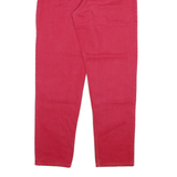 COTTON BLUE Womens Jeans Red Relaxed Straight Denim Medium W28 L30 Classic Fit