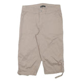 LEE Womens Shorts Beige Casual Relaxed L W30 Cotton Blend Summer Wear