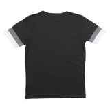 PUMA Mens Black Grey & White Academy Graphic T-Shirt M Short Sleeve Crew Neck