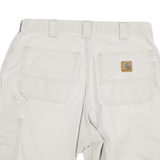 CARHARTT Mens Shorts Beige Casual Cargo Size M W30 Utility Cotton Blend Workwear