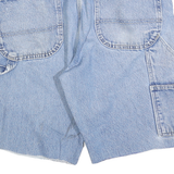 CARHARTT Mens Shorts Blue Denim Casual M W34 Workwear Pocket Detail