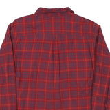 TOMMY HILFIGER Mens Red & Blue Check Shirt XS Long Sleeve Cotton Blend Relaxed