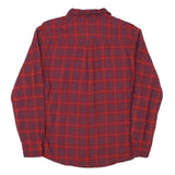 TOMMY HILFIGER Mens Red & Blue Check Shirt XS Long Sleeve Cotton Blend Relaxed
