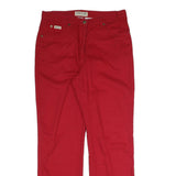 JOHN.F.GEE Womens Red Regular Straight Denim Jeans W32 L30 Classic Fit Cotton