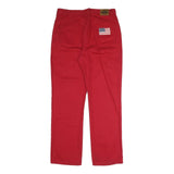 JOHN.F.GEE Womens Red Regular Straight Denim Jeans W32 L30 Classic Fit Cotton