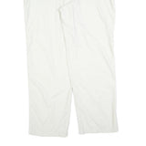 MAMMUT Mens Polyester Blend White Relaxed Straight Trousers W36 L32 Outdoor