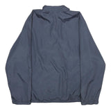 REEBOK Mens Navy Blue Jacket XL Polyester Plain Zip Closure Comfortable Casual
