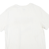 PUMA Mens White L Cotton Blend Graphic T-Shirt Short Sleeve Crew Neck Sport