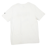 PUMA Mens White L Cotton Blend Graphic T-Shirt Short Sleeve Crew Neck Sport