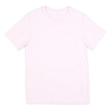 NIKE Womens Pink T-Shirt S Short Sleeve Crew Neck S Logo Cotton Blend
