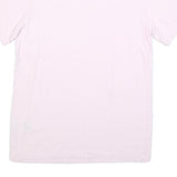 NIKE Womens Pink T-Shirt S Short Sleeve Crew Neck S Logo Cotton Blend