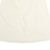 PIZZA SEMPIONE Womens White Cotton Blend A-Line Knee Length Skirt XL Zipper