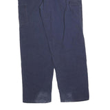 CARHARTT Mens Relaxed Navy Blue Cotton Blend Zip Trousers W40 L34 Workwear