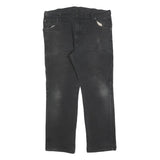 DICKIES Mens Relaxed Black Denim Jeans W38 L30 Workwear Casual Zip Fly