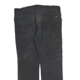 DICKIES Mens Relaxed Black Denim Jeans W38 L30 Workwear Casual Zip Fly