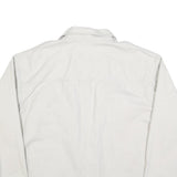 COLUMBIA Mens White Cotton Blend Button Jacket XL Plain Casual Outdoor Wear
