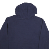 ADIDAS Mens Blue & Navy Michigan Pullover Hoodie S Cotton Blend Drawstring