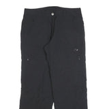 MAMMUT Lined Womens Black Relaxed Zip Trousers W34 L30 Outdoor Lightweight