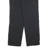 MAMMUT Lined Womens Black Relaxed Zip Trousers W34 L30 Outdoor Lightweight