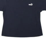 PUMA Womens Black Classic T-Shirt S Short Sleeve Crew Neck Cotton Blend