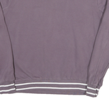 FILA Mens Purple Crew Neck M Cotton Blend Sweatshirt Striped Ribbed Hem