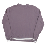 FILA Mens Purple Crew Neck M Cotton Blend Sweatshirt Striped Ribbed Hem