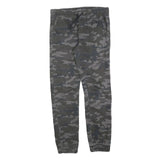 SKATE NATION Mens Cotton Blend Camouflage Slim Drawstring Trousers W30 L30