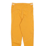 NIKE Womens Joggers Yellow Slim Tapered S W24 L24 Nike Pro Workout Activewear