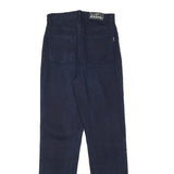 HAOFA JEANS Womens Cotton Blend Blue Slim Straight Trousers W26 L30 Slim Fit Zip