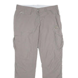 MAMMUT Womens Polyamide Regular Fit Beige Trousers W34 L34 Outdoor Casual Zip