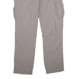 MAMMUT Womens Polyamide Regular Fit Beige Trousers W34 L34 Outdoor Casual Zip