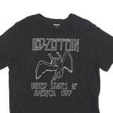 OLD NAVY Mens Black Led Zeppelin Graphic T-Shirt M Short Sleeve Crew Neck Band