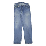 DICKIES Womens Regular Fit Straight Leg Denim Blue Cotton Blend Jeans W32 L34