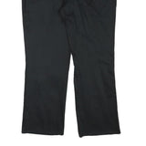 DICKIES Womens Regular Black Cotton Blend Trousers W37 L28 Zip Closure Classic